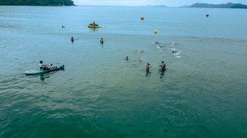 A competição inclui a categoria A30; nadadores devem percorrer a maior distância possível em 30 minutos - Prefeitura de Bertioga
