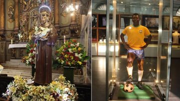 Santo Antônio e o Rei Pelé são os "moradores" ilustres do Valongo - Carlos Nogueira/Prefeitura de Santos