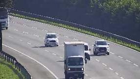 Altura do km 20 da rodovia dos Imigrantes na manhã de hoje (17) - Imagem: Reprodução / Ecovias