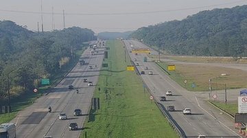 Rodovias na altura da interligação planalto (km 40) na manhã de hoje (25) - Imagem: Reprodução / Eco