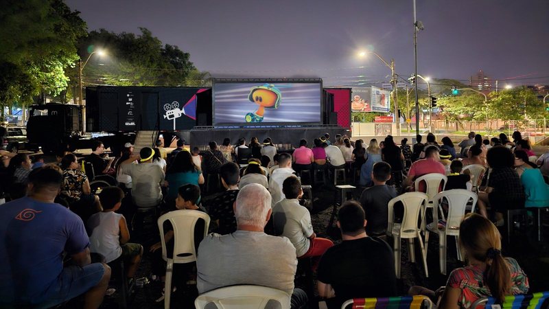 Cinema ao ar livre ocorrerá das 18h às 21 horas - Divulgação/Prefeitura de Bertioga