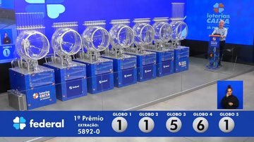 O sorteio foi realizado na noite da quarta-feira (14) - Reprodução/Caixa