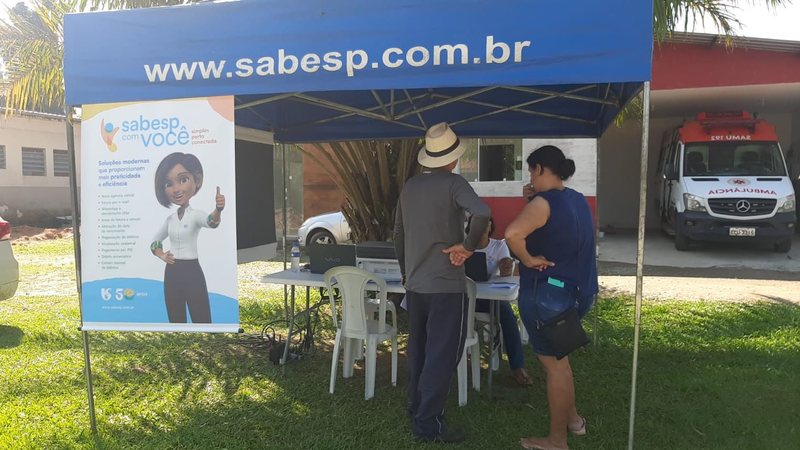 Ação pretende incentivar e facilitar pedido de ligação na rede de esgoto - Divulgação/Sabesp