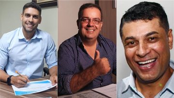 Matheus Rodrigues (Republicanos), Marcelo Vilares (União Brasil) e Valdizar Albuquerque (Podemos) - Reprodução/Arquivo pessoal