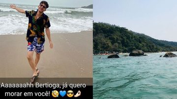 Josias de Lira em foto tirada no domingo, 8; ao lado, o local onde o corpo foi encontrado - Imagens: Arquivo pessoal / Geovane Barboza