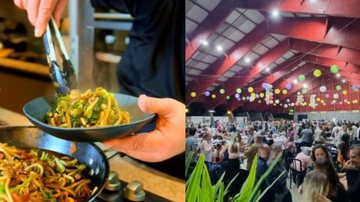 Evento reúne grande público para saborear o prato principal da festa, no ginásio do Sesc Bertioga - Divulgação