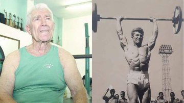 Elias Neves conquistou, ao longo de sua carreira, títulos nacionais e internacionais de halterofilismo - Irandy Ribas/AT e Divulgação/MisterSantos