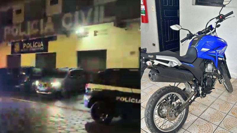 Moto estava entre os itens apreendidos com os investigados - SSP-SP