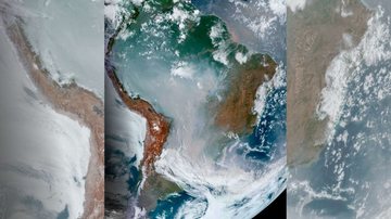 Imagem de satélite foi capturada na manhã desta quarta-feira (11) - Reprodução/MetSul/Satélite GOES-16