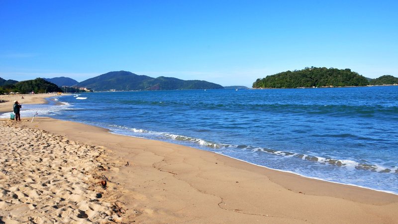 Praia da Cocanha em Caraguatatuba - Acervo prefeitura de Caraguatatuba