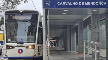 Segundo trecho do VLT interliga o ramal Barreiros-Porto ao bairro histórico do Valongo - Divulgação/EMTU