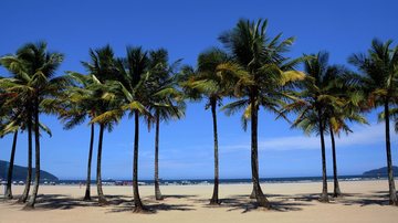 Praia do Gonzaga em Santos, litoral de São Paulo - Tadeu Nascimento