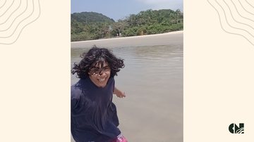 Cauã visitava a praia de Itaguaré pela primeira vez - Reprodução/Arquivo pessoal