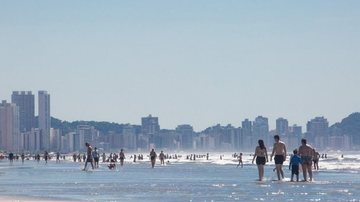 Praia da Guilhermina em Praia Grande - Fred Casagrande/PMPG
