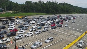 De acordo com a Ecovias, o tempo e a visibilidade são bons - Reprodução/Ecovias