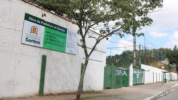 Hospital fica na esquina da rua João Fraccaroli com a rua Amadeo Barbiellini, no Bom Retiro - Raimundo Rosa/Prefeitura de Santos
