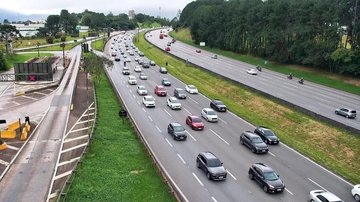 Divulgação/CCI Artesp - Rodovia dos Imigrantes, uma das que apresentam trânsito intenso no sentido litoral