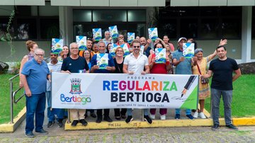 Ação faz parte de parceria entre os programas Regulariza Bertioga e Cidade Legal - Prefeitura de Bertioga