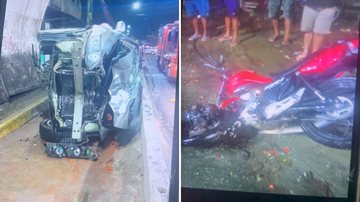 Imagens mostram veículos completamente destruídos - Reprodução/Polícia Civil