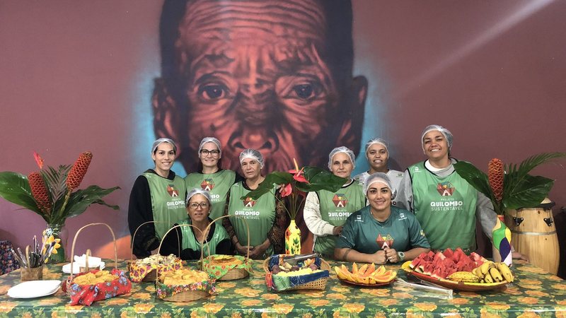 Cozinha comunitária já funciona para o preparo de refeições dos eventos comunitários - Raquel Pagan