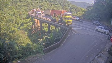 Excesso de veículos prejudica o tráfego nas rodovias Anchieta e dos Imigrantes - Reprodução/Artesp