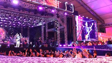 Estrutura do evento, de 15 mil metros quadrados, é totalmente coberta - Prefeitura de Praia Grande
