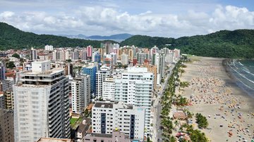 Praias noturnas de Praia Grande. Segundo morador, orgias acontecem com frequência em ponto inóspito da orla - Fred Casagrande/Prefeitura de Praia Grande