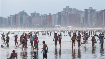 Praia em Praia Grande