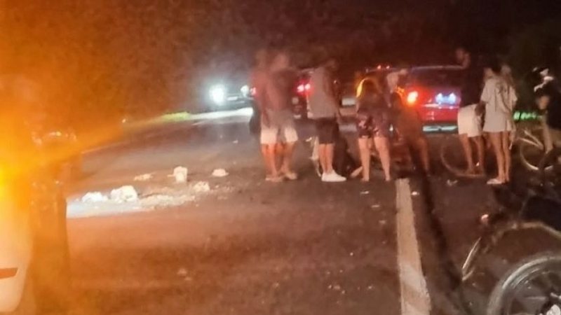 Motorista trafegava na contramão quando colidiu com motociclista - Reprodução/Redes Sociais