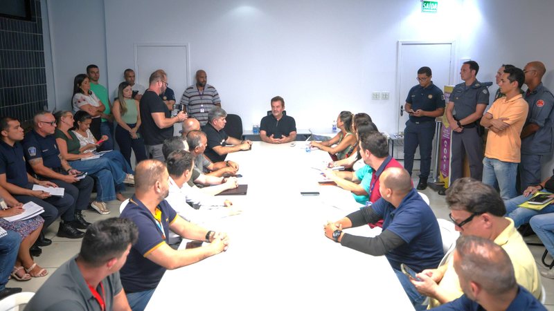 Reunião no paço municipal ocorreu na tarde de quinta-feira (20) - Fred Casagrande/Prefeitura de Praia Grande