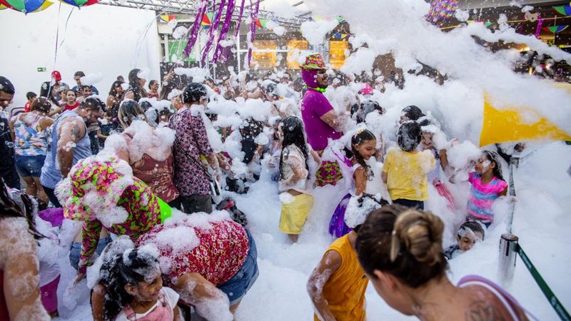Espuma promete alegrar o Carnaval em Caraguatatuba - Divulgação