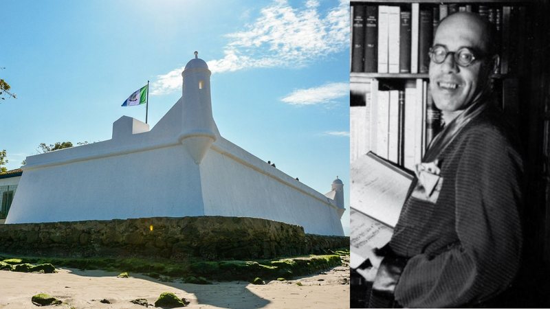 Forte São João foi restaurado e preservado após carta de Mário de Andrade ao Sphan - Reprodução/Prefeitura de Bertioga | Acervo IEB-USP