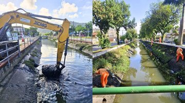 Todos os canais da cidade passarão por serviços de limpeza - Prefeitura de Santos