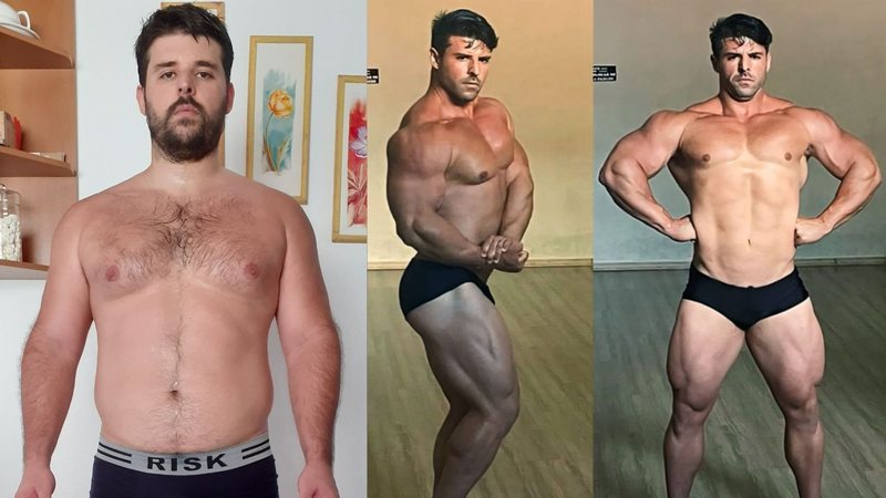 A pandemia de covid 19 fez com que Felipe parasse de treinar, mas, em 2022, decidiu atingir a melhor forma física - Arquivo pessoal/Felipe Mendes
