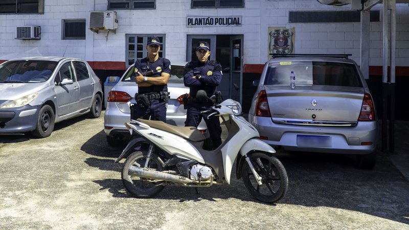 Consulta à placa revelou que registro pertencia a uma Yamaha YBR 125 - Divulgação/Prefeitura de Bertioga