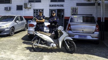 Consulta à placa revelou que registro pertencia a uma Yamaha YBR 125 - Divulgação/Prefeitura de Bertioga