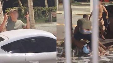 Agressor acertou diversos socos no rosto do idoso - Reprodução/Rede sociais