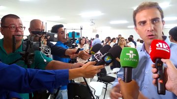 Mateus Silva fez balanço dos primeiros dias de governo em coletiva concorrida - Reginaldo Pupo