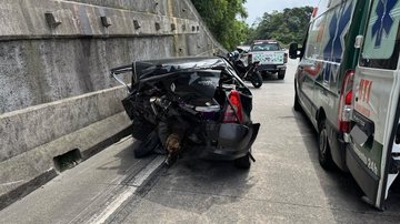 Além da vítima faltal, outras quatro pessoas ficaram feridas no acidente - Reprodução/CCI Artesp