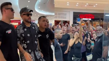 Diversas pessoas gritavam o nome de Neymar, sem saber que era o sósia - Reprodução/Instagram/sosiadoney