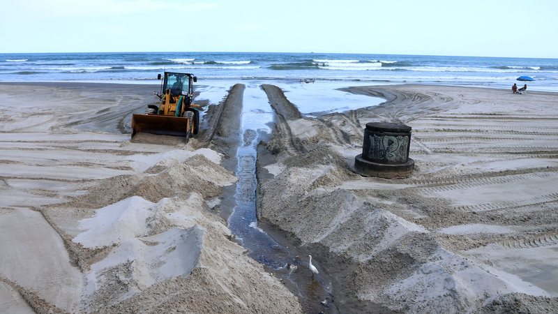 Há 242 estravasores nos 22,5km da orla da praia da cidade - Richard Aldrin/Prefeitura de Praia Grande