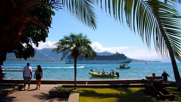 Centro histórico de Ilhabela, onde estão situados os restaurantes, barzinhos e lojinhas de artesanato - Reginaldo Pupo