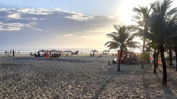 Praia Grande está com seis praias com bandeira vermelha da Cetesb - Esther Zancan