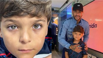 Menino foi diagnosticado com retinoblastoma em 2020 e perdeu o olho direito - Foto: Arquivo pessoal e SFC