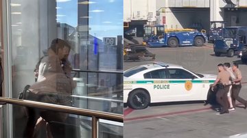 Vídeo publicado nas redes sociais mostra homem sendo imobilizado por policiais e levado para viatura - Reprodução/Twitter/ONLY in DADE