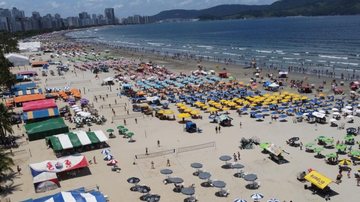 Temporada de verão foi beneficiada pelos dias de calor e pouca chuva - Prefeitura de Santos