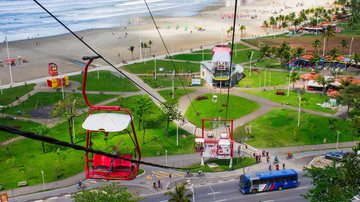 Teleférico fica na praia do Itararé - Prefeitura de São Vicente