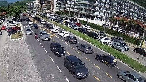 Km 55 da rodovia Rio-Santos, em Ubatuba - DER-SP
