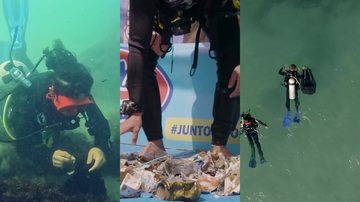 Mergulhadores enfrentam dificuldades como baixa visibilidade, redes de pesca, galhos e troncos - Reprodução/Embalixo