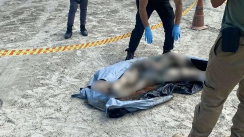 Corpo estava com uma corda enrolada - Reprodução/Polícia Civil